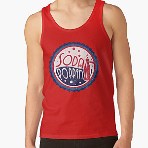 Sodapoppin Tank Tops - Sodapoppin Retro Soda Pop Bottle Cap Vintage Tank Top RB1706