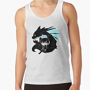 Solo Leveling Tank Tops - Solo Leveling - Hero And Dragon Chibi Design Tank Top RB0310 [ID880]