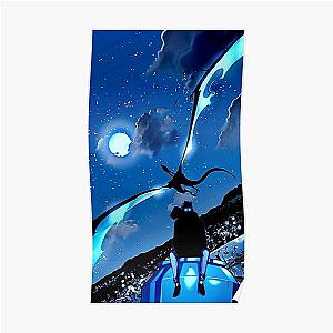 Solo Leveling Posters - Solo Leveling Sung Jin Woo And Dragon (Art Design) Poster RB0310 [ID863]