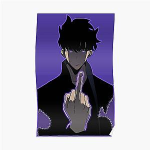 Solo Leveling Posters - Solo Leveling - Sung Jin Woo Middle Finger Poster RB0310 [ID856]