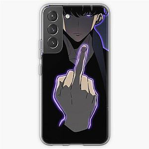 Solo Leveling Cases - Solo Leveling Sung Jin Woo Middle Finger Samsung Galaxy Soft Case RB0310 [ID830]