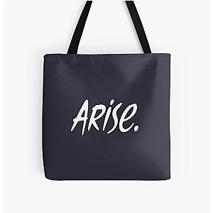 Arise Solo Leveling White All Over Print Tote Bag