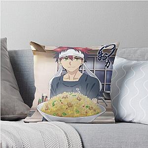 Fried Rice from Yukihira Restaurant - Soma Throw Pillow