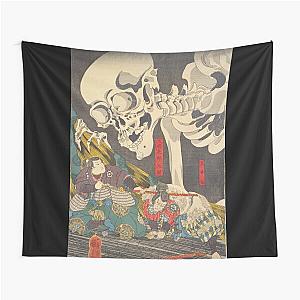 Ukiyo-e Kuniyoshi's Giant Skeleton - Soma no Furudair Tapestry