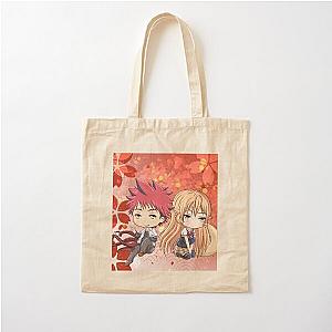 Soma and Erina chibi Cotton Tote Bag