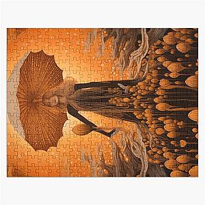 Mushroom Goddess, Soma Deity, Art Nouveau Mushroom Puzzle