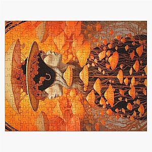 Art Nouveau Mushroom Art, Mushroom Goddess, Soma Deity Jigsaw Puzzle