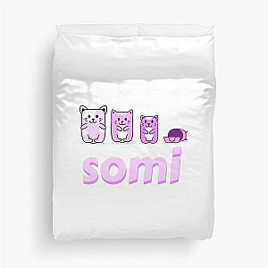 Somi, what you're waiting for cat somi design Duvet Cover