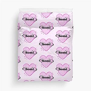 Somi K-Pop Heart in Bright Pink Duvet Cover
