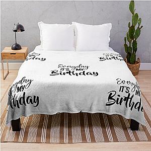 SOMI Everyday Its My Birthday Throw Blanket