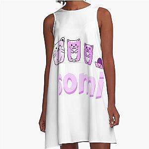 Somi what are you waiting for cat somi design A-Line Dress
Cleaned title: 
Somi what are waiting for somi design A-Line Dress
