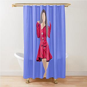 Somi Red Stage Dress Shower Curtain