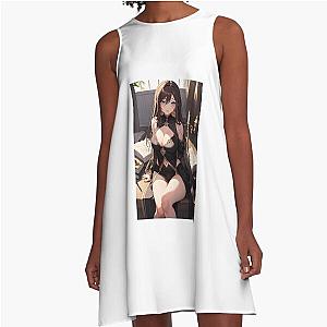 Cute Anime Girl Somi Amazume A-Line Dress