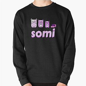 Somi what you waiting for cat design Pullover Sweatshirt