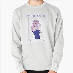 Jeon Somi Kpop Cute Purple Pullover Sweatshirt