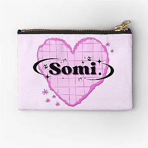 Somi K-Pop Heart Design Bright Pink Pouch