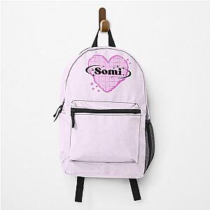 Somi K-Pop Heart Backpack Design in Pink