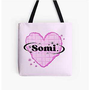 Somi K-Pop Heart Design in Pink All Over Print Bag