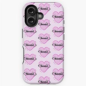 Somi K-Pop Heart Design in Bright Pink iPhone Tough Case