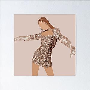 Somi Gold Jeweled Dress Poster