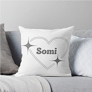Y2k Jeon Somi Kpop Heart Throw Pillow