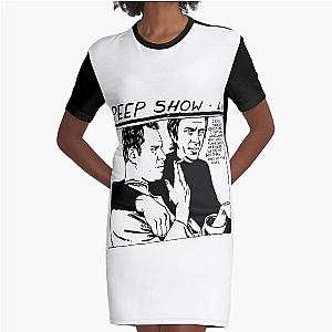 of Peep Show  Original Sonic Youth Goo Parody  Graphic T-Shirt Dress