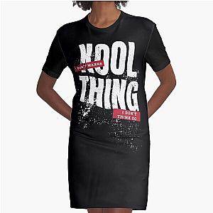 Sonic Youth Kool Thing Lyrics Graphic T-Shirt Dress