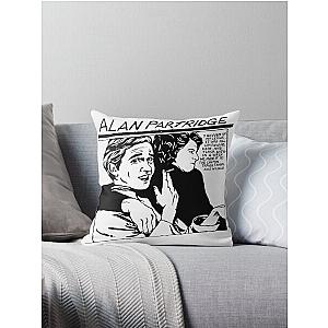 Alan Partridge  Original Sonic Youth Goo Parody Throw Pillow