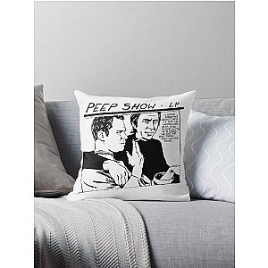 of Peep Show  Original Sonic Youth Goo Parody  Throw Pillow