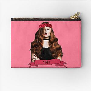 Sophie Turner in a flower crown Zipper Pouch