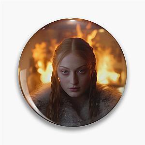 Sophie Turner (Sansa) in a burning Waffle House pin
