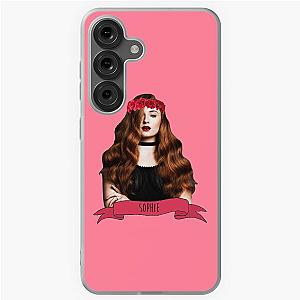 Sophie Turner in a Red Flower Crown Samsung Galaxy Case
