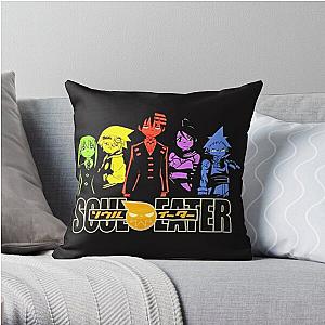 Soul Eater Pillows - Soul Eater Main Characters Japanese Adventure Anime Design Throw Pillow RB1204