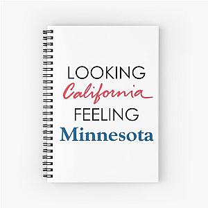 Looking California Feeling Minnesota, Outshined by Soundgarden Spiral Notebook