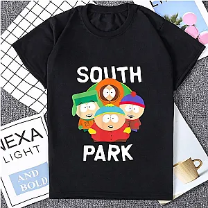 South Park Vintage Cartoon Characters Fashion Loose T-shirts