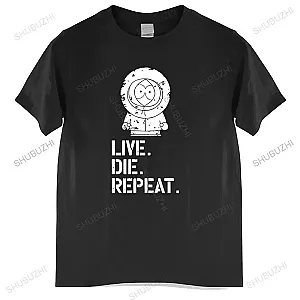 South Park Cartoon Kenny Live Die Repeat T-shirts