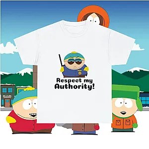 South Park Cartoon Funny Quote Black White Streetwear T-shirts
