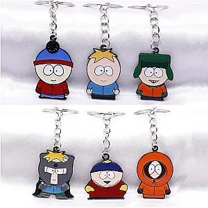 South Park Cartoon Characters Decorative Keychains