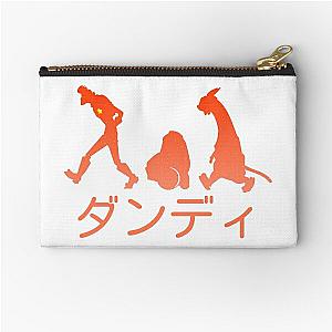 Space Dandy Silhouette "Dandy" (Orange) Zipper Pouch