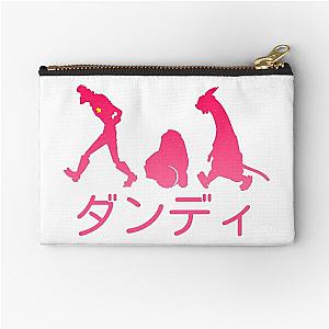 Space Dandy Silhouette "Dandy" (Pink) Zipper Pouch