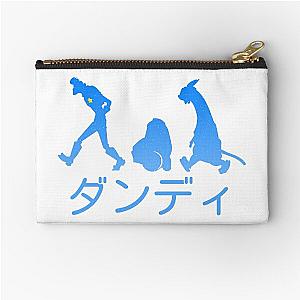 Space Dandy Silhouette "Dandy" (Blue) Zipper Pouch