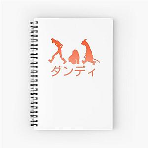 Space Dandy Silhouette "Dandy" (Orange) Spiral Notebook