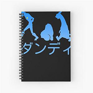 Space Dandy Silhouette Dandy(Blue) Spiral Notebook