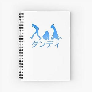 Space Dandy Silhouette "Dandy" (Blue) Spiral Notebook