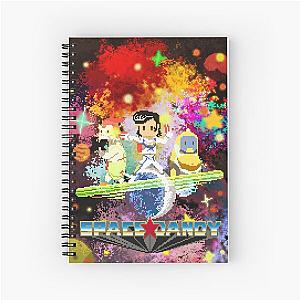 Space Dandy Pixel art Spiral Notebook