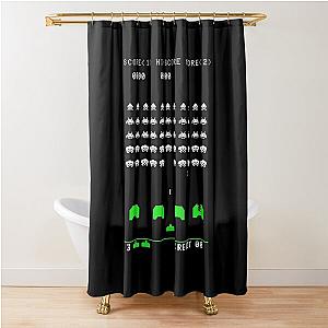 Space Invaders Shower Curtain