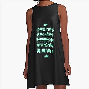 Space Invaders A-Line Dress