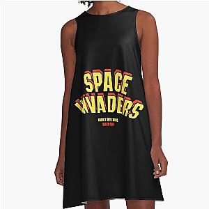 Space invaders - but for people! A-Line Dress