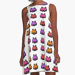 Space invaders A-Line Dress