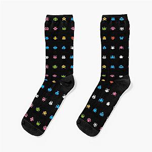 Space Invaders 002 (Rainbow) Socks